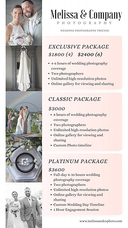 Melissa and Co Photo Wedding Photography Price List 2024 (2)