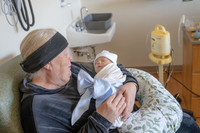 Blanton Hunter and Will in Hospital